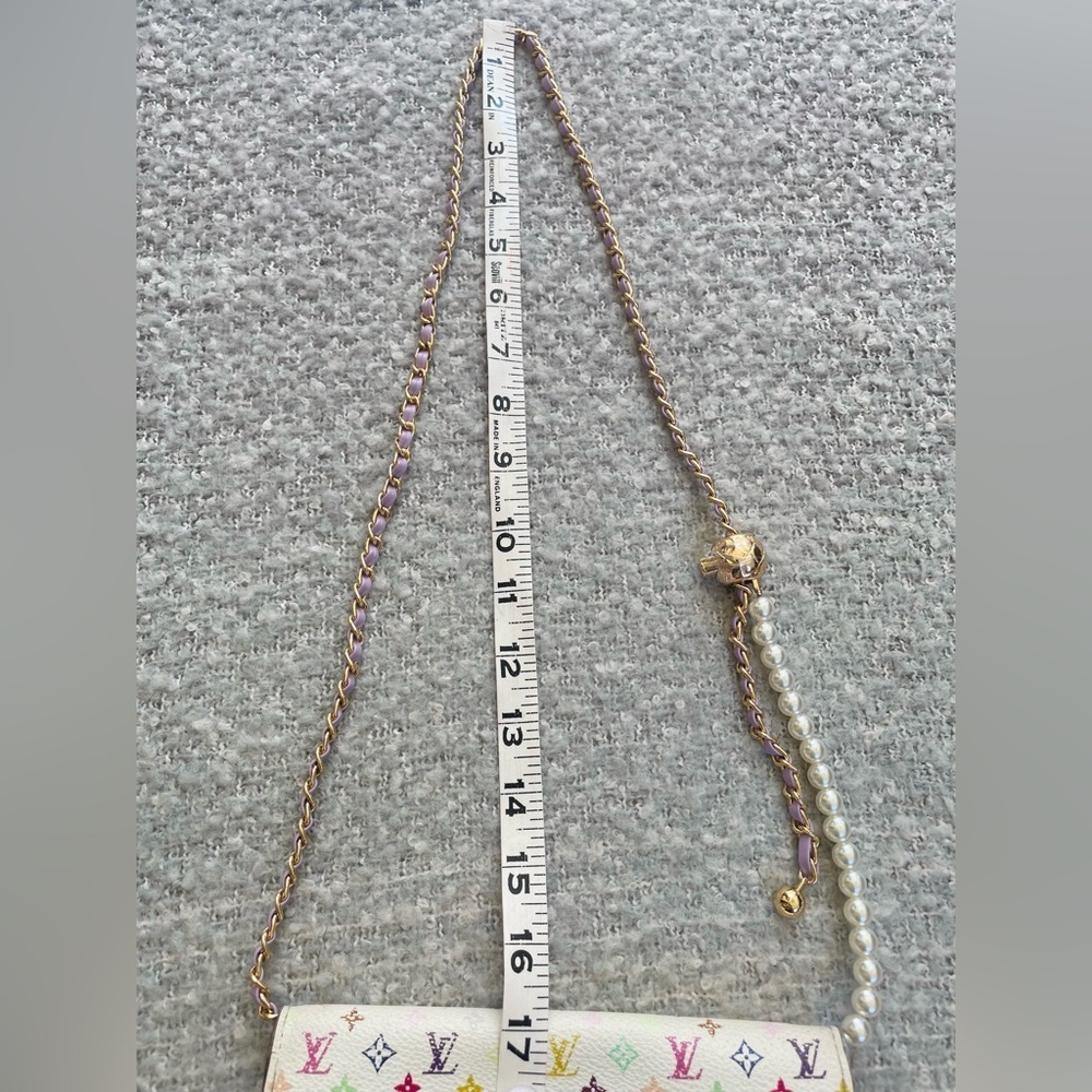 LOUIS VUITTON Takashi Murakami Wallet, Box, Dust Bag, Gift Bag. & FREE Chain EUC - Picture 17 of 17